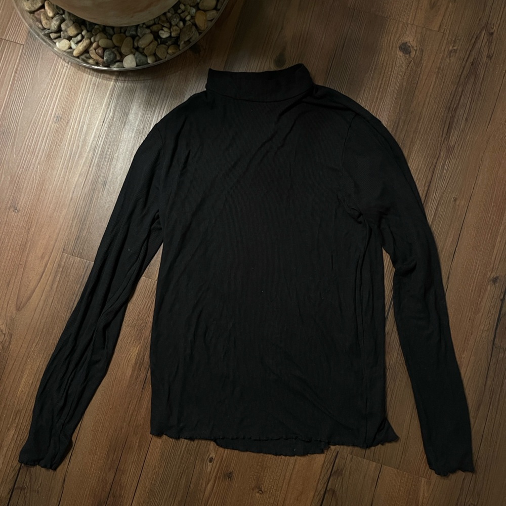 American Eagle Ribbed Mockneck